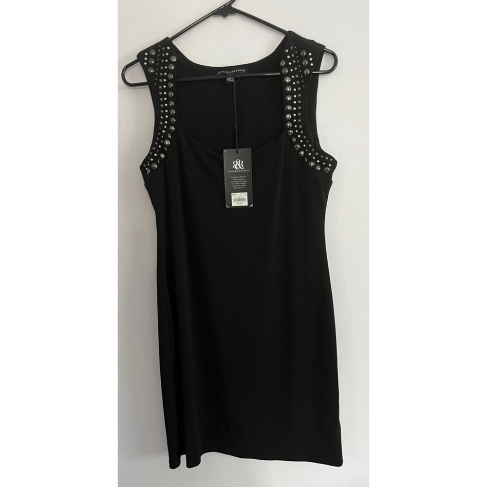 Rock & Republic NWT Let It Shine studded sleeveless dress size M